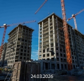 Ход строительства дома 6 к2, ГП-12 (2 этап) в ЖК Айвазовский (Айвазовский City) -